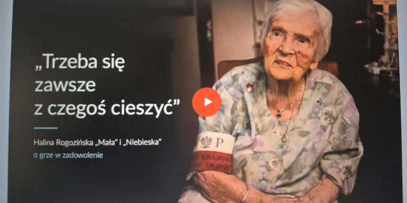 Halina Rogozińska - uczestniczka Powstania Warszawskiego