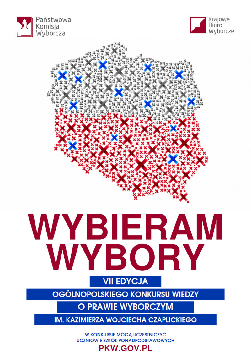  plakat - konkurs wiedzy o&nbsp;prawie wyborczym